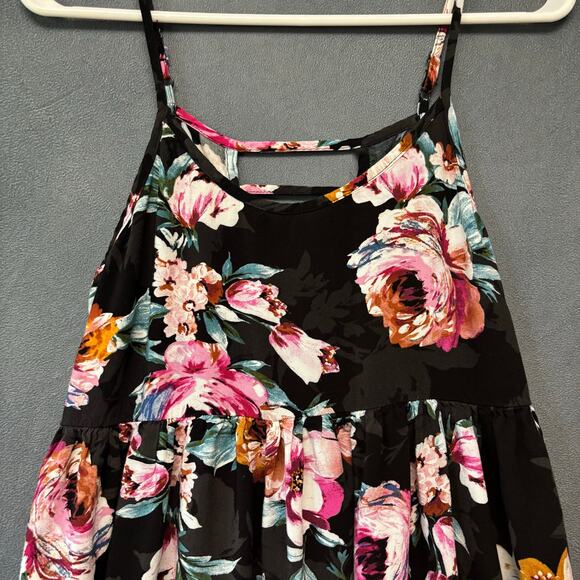 Band of Gypsies Babydoll Maxi Dress Y2K Floral Flowy Cottage Fairy Hippy Peasant - Picture 11 of 11